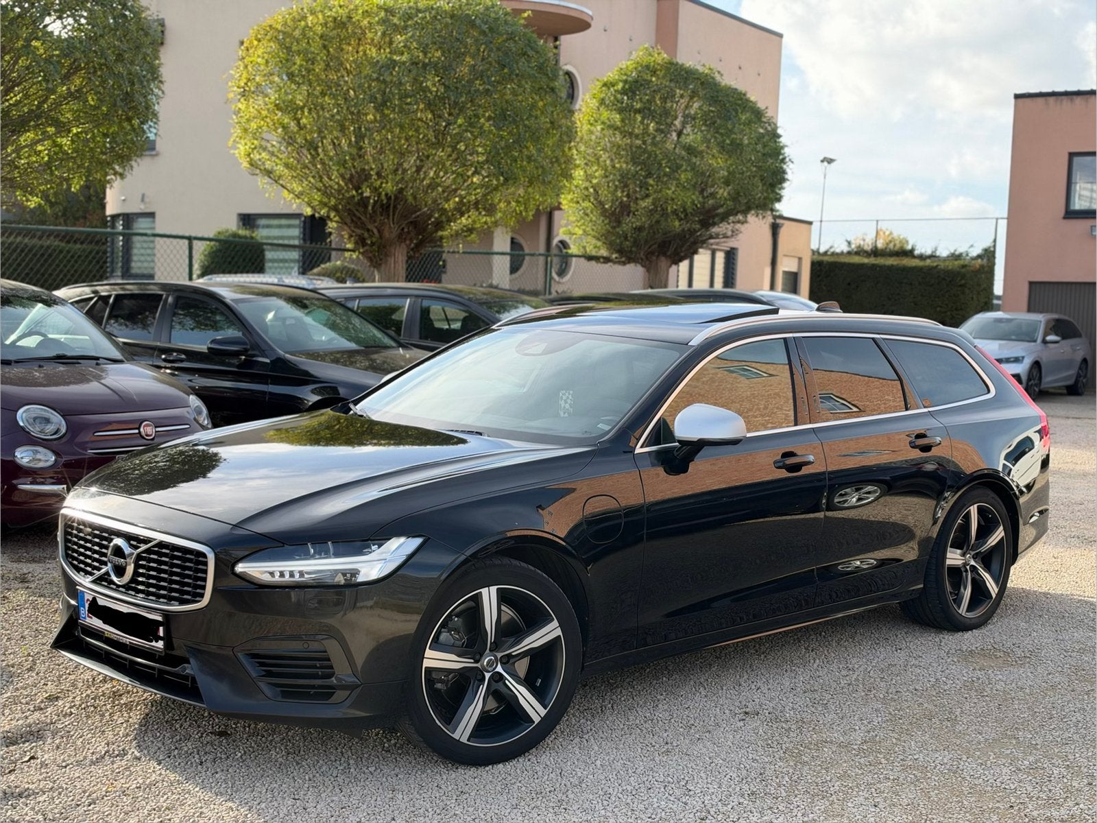 Volvo V90 T8 Plug-in Hybrid R-Design AWD PANO FULL OPTION, Auto's, Automaat, Dealer onderhouden, V90, Zwart