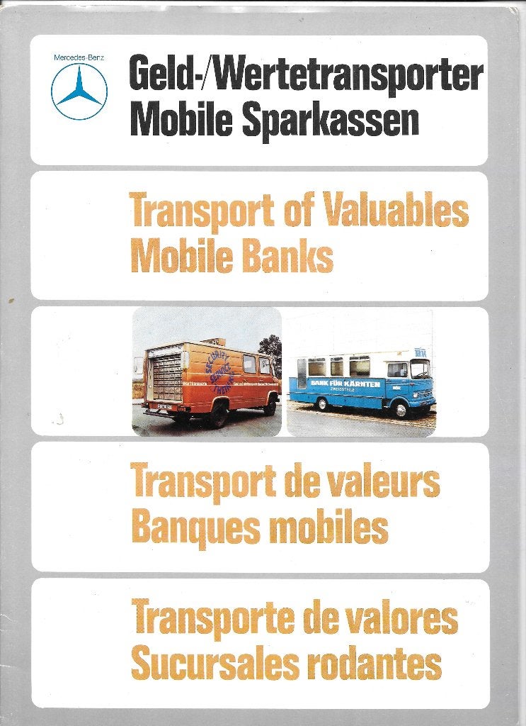 MERCEDES geldtransport- en banktrucks, Boeken, Ophalen of Verzenden, Zo goed als nieuw, Mercedes