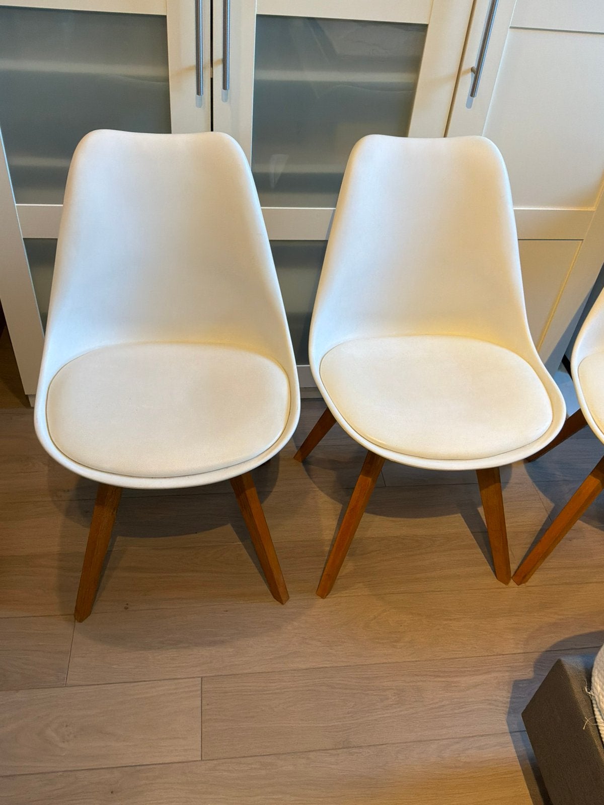 Eetkamer stoelen, Huis en Inrichting, Ophalen, Gebruikt, Wit, Vijf, Zes of meer stoelen