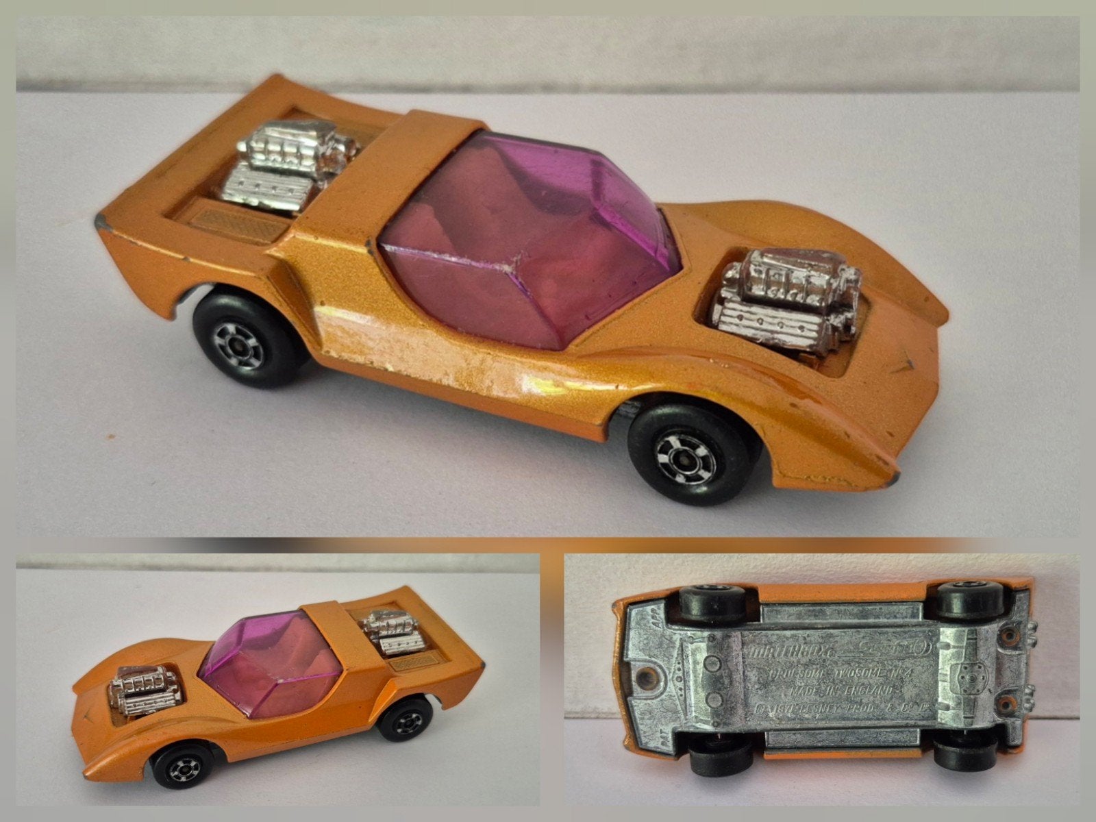 Matchbox SF 4-B 1971 Gruesome Twosome, Ophalen of Verzenden, Gebruikt, Auto