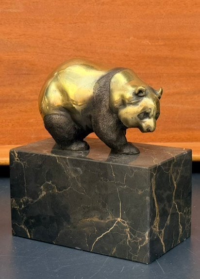 Bronze animalier signé sur socle en marbre, Antiquités & Art, Enlèvement, Bronze