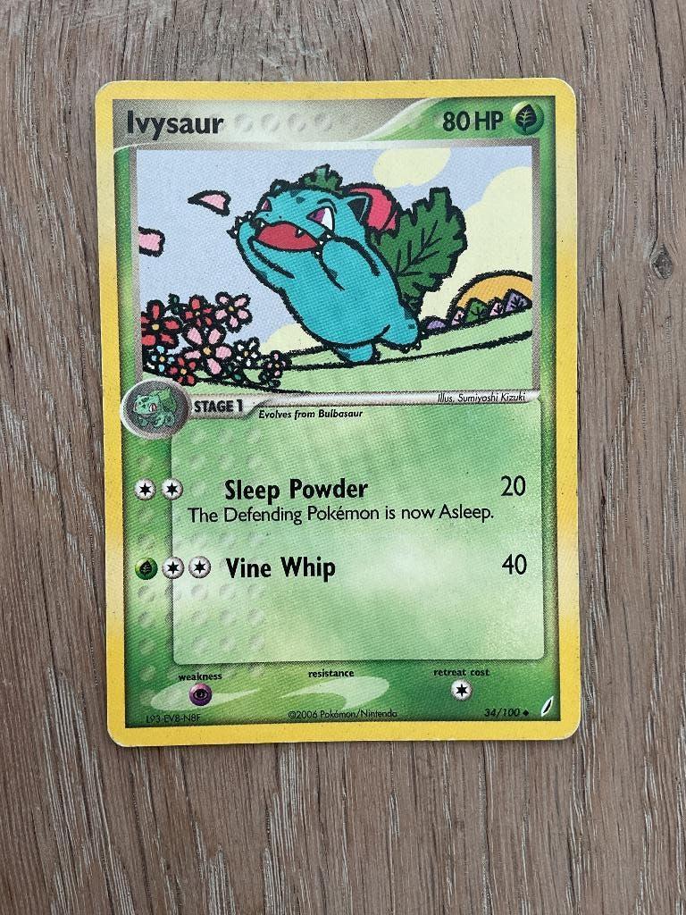 Pokemonkaart Ivysaur 34/100, Verzenden, Gebruikt, Losse kaart