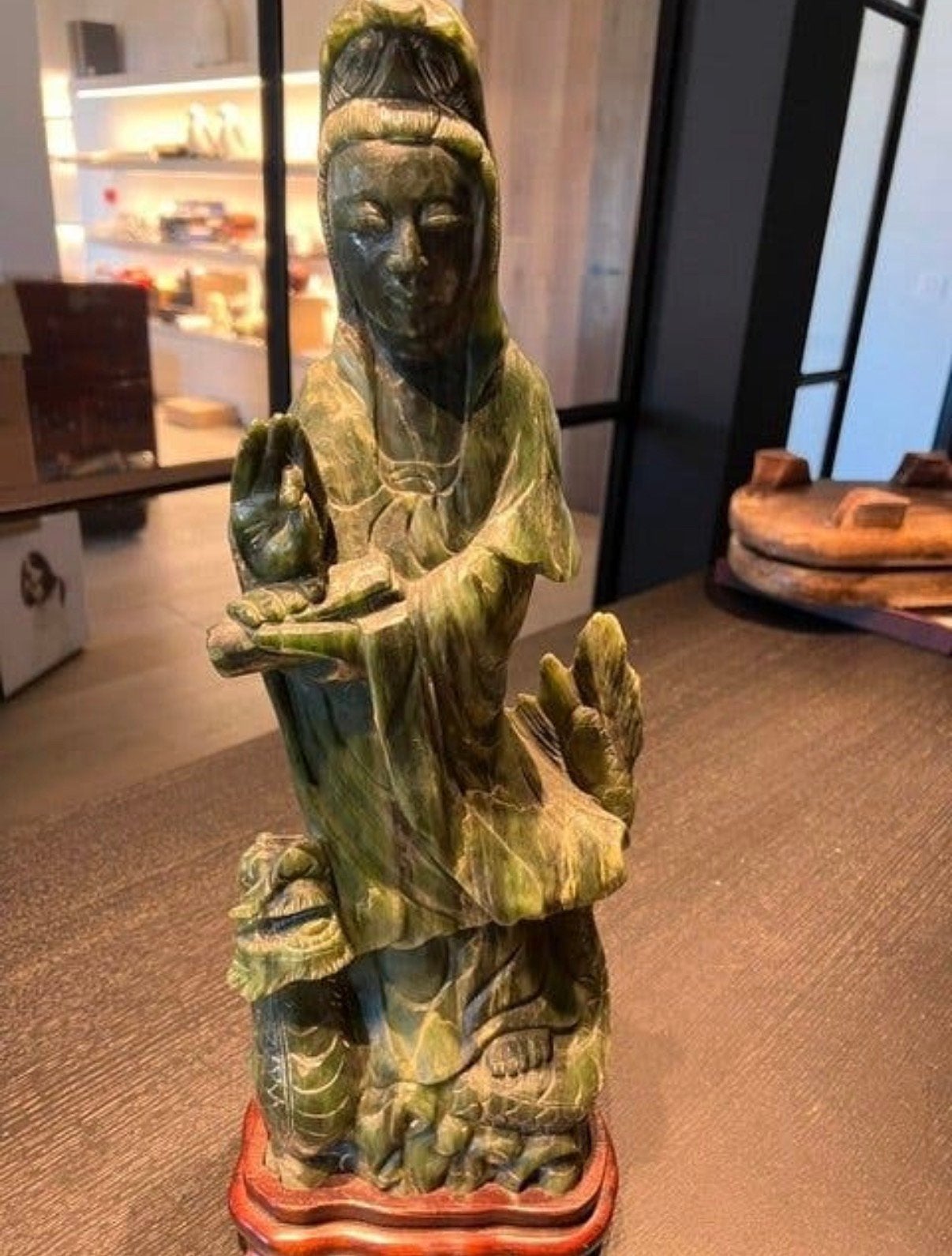 Statue orientale en marbre, Maison & Meubles, Accessoires pour la Maison | Statues de Bouddha, Enlèvement, Comme neuf