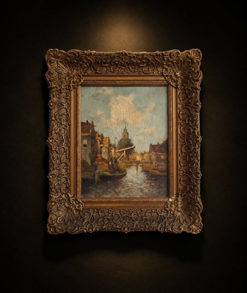 Faded Church, Enlèvement ou Envoi, Peinture à l'huile, Paysage, Encadré