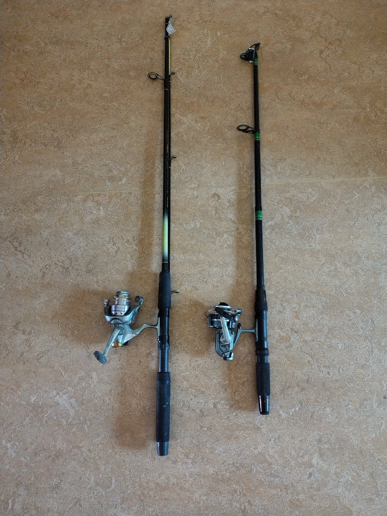 2 mooie forel hengels met molen, Ophalen of Verzenden, Zo goed als nieuw, Werphengel