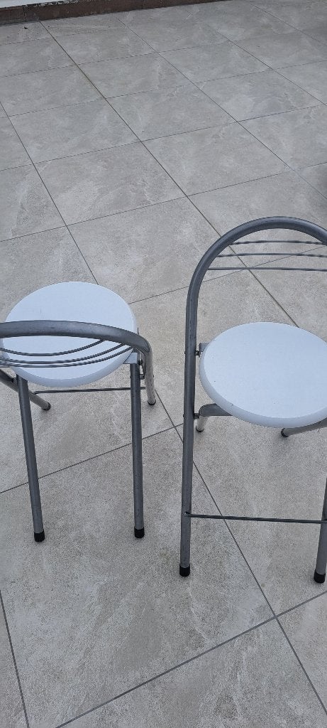 Tabouret bar, Huis en Inrichting, Barkrukken, Ophalen, Gebruikt, 60 tot 90 cm, Metaal