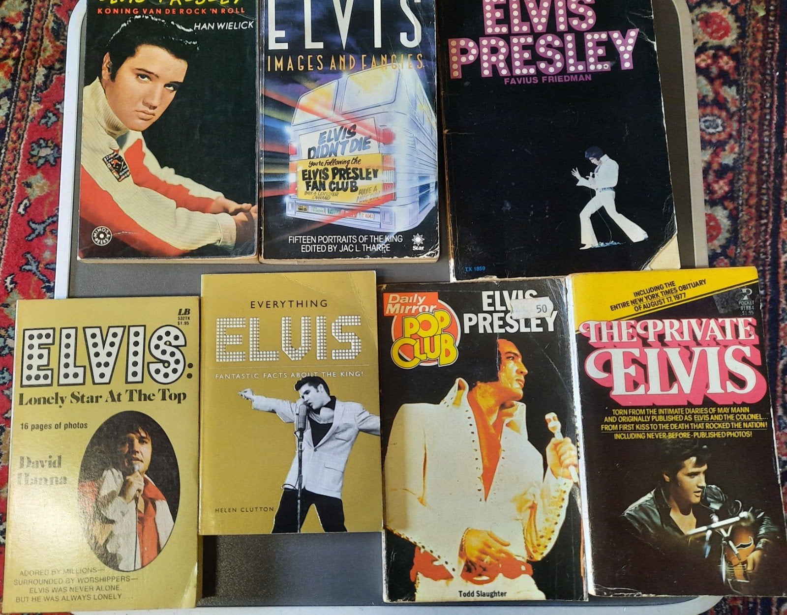 Elvis Presley boek Collectie 7 pocket boeken, Ophalen of Verzenden, Gelezen, Artiest