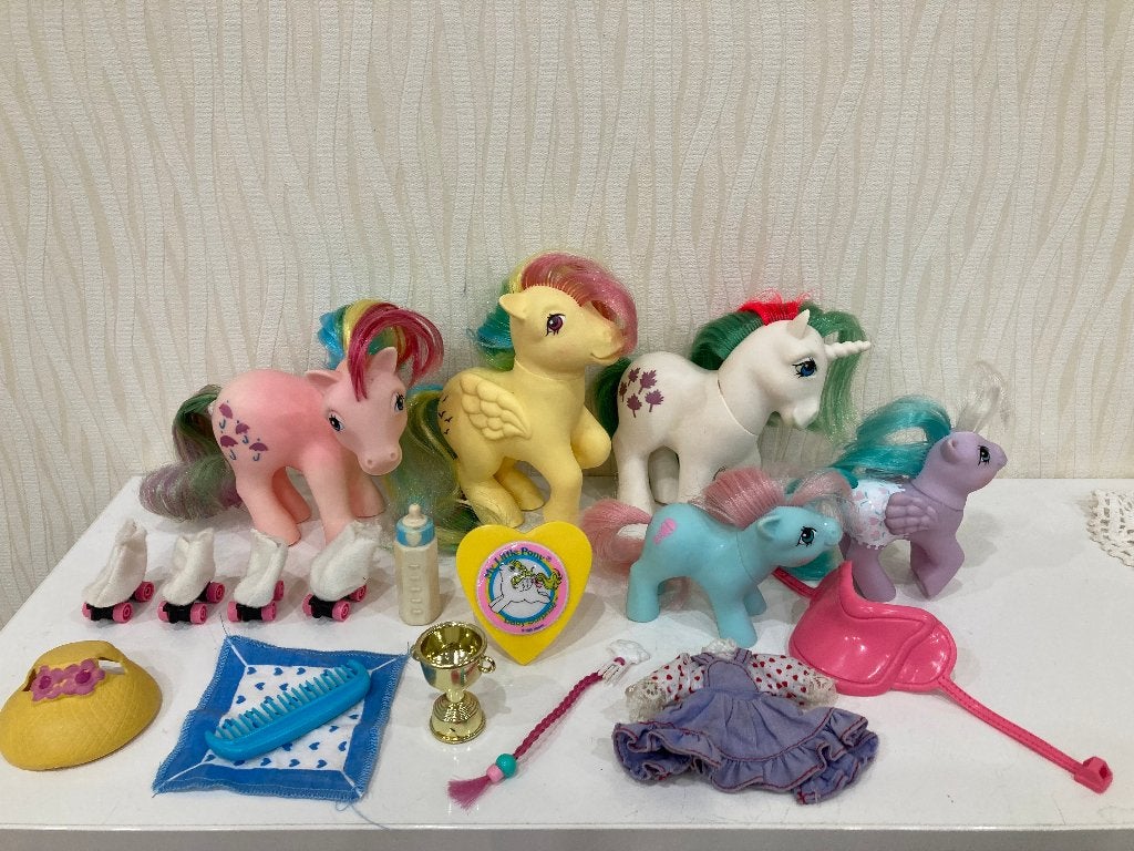 zolderopruiming: 5 oude my little pony's uit de jaren 80, Ophalen of Verzenden