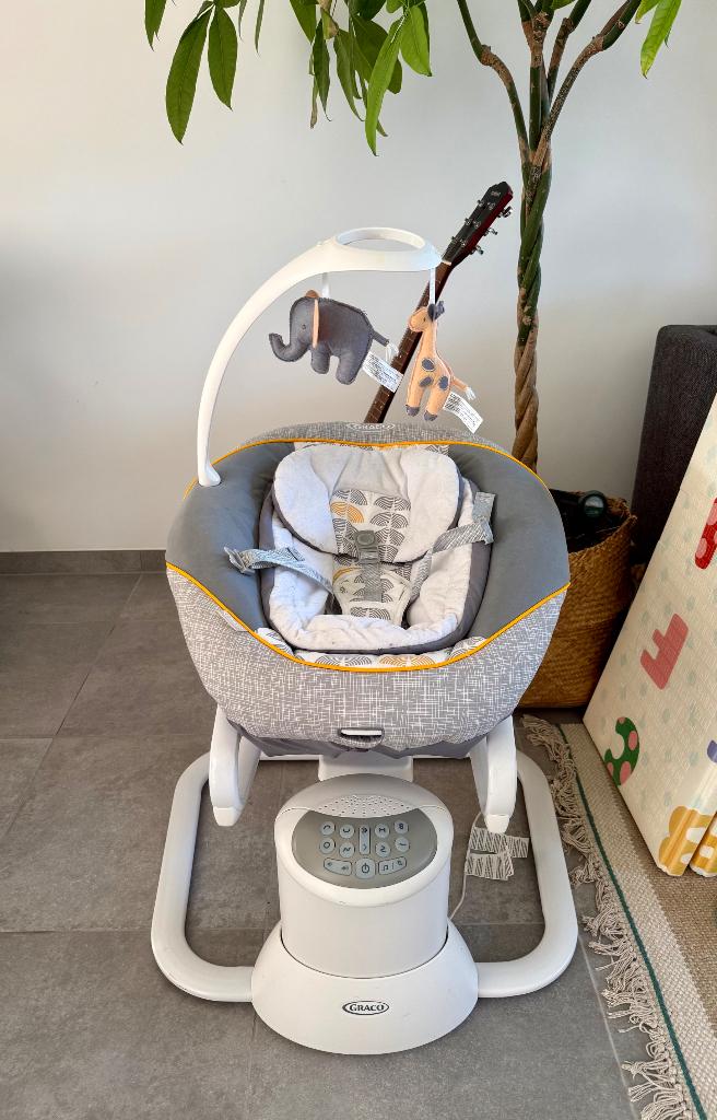Fauteuil à bascule Graco, Enfants & Bébés, Relax bébé, Comme neuf, Siège de balançoire, Autres marques, Avec ceinture(s), Enlèvement