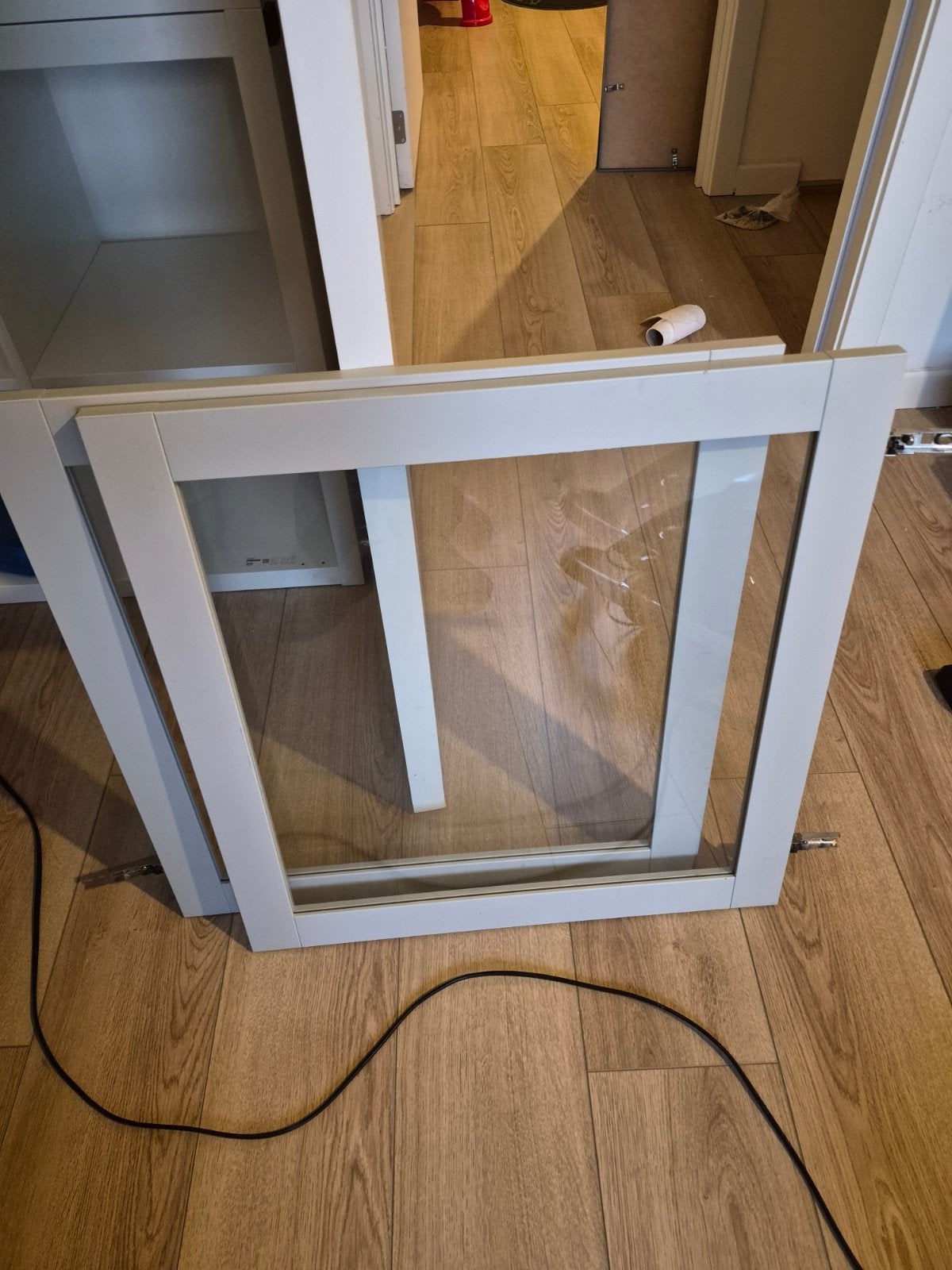 Ikea Sindvik glazen deurtjes, Moins de 25 cm, Moins de 100 cm, Enlèvement, Utilisé
