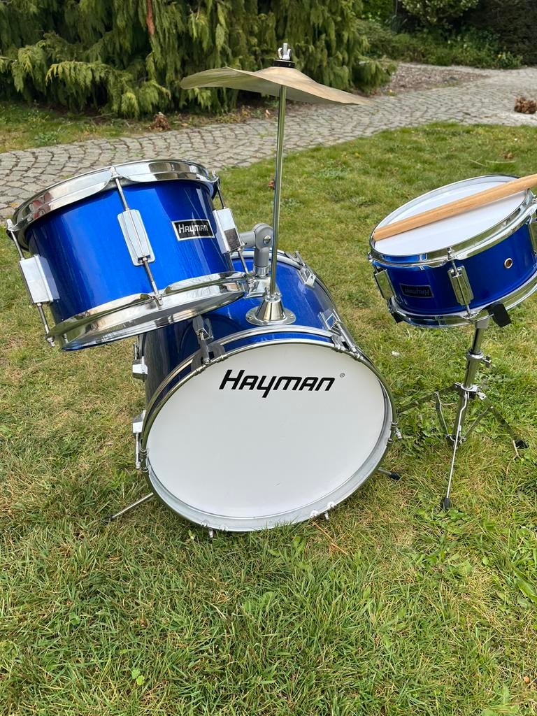 Drumstel kind drummen drumsticks, Ophalen, Zo goed als nieuw