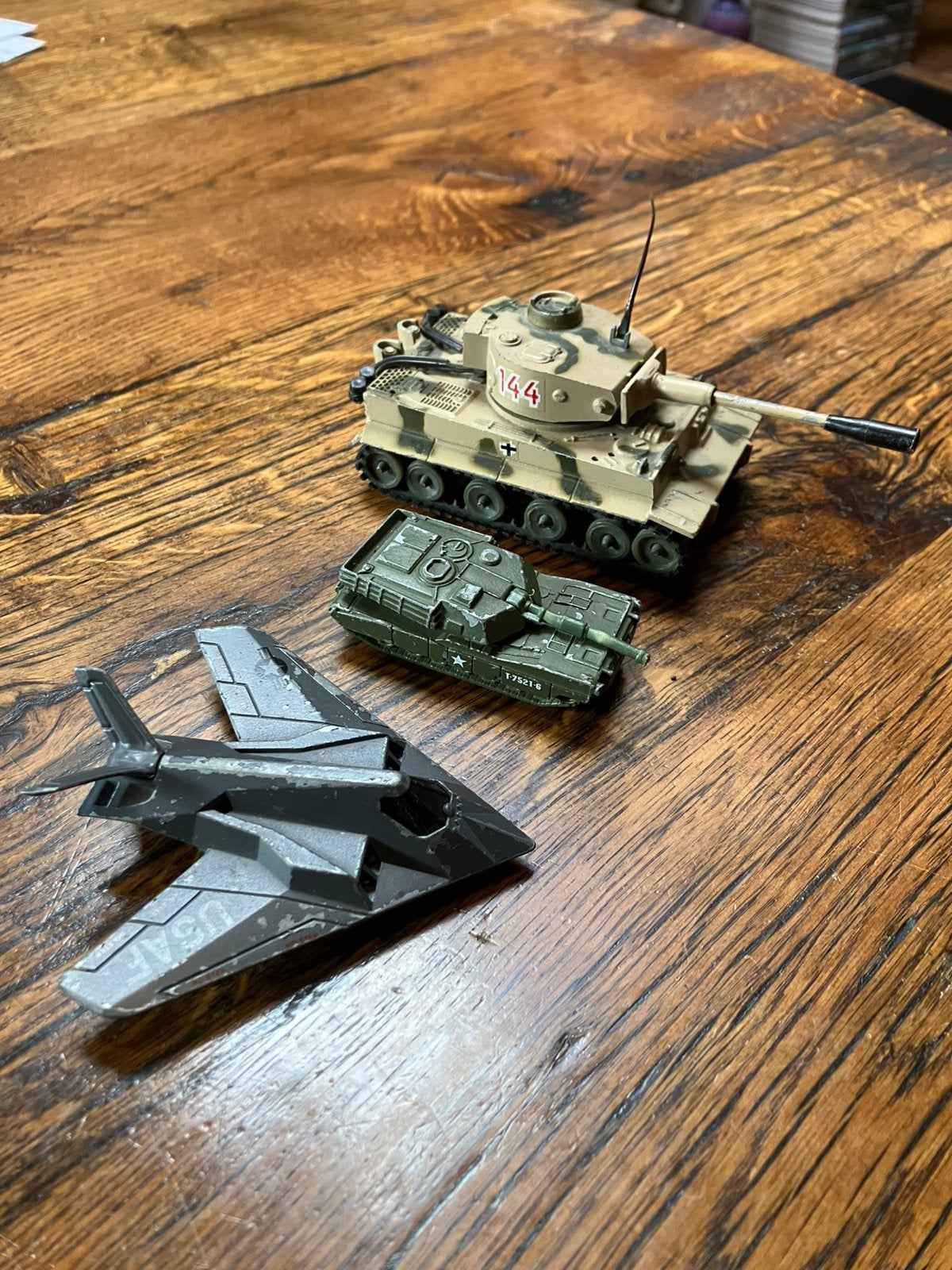 Army Toys 1x Corgi Tiger Tank 2x Matchbox Tank & Jet, Ophalen of Verzenden