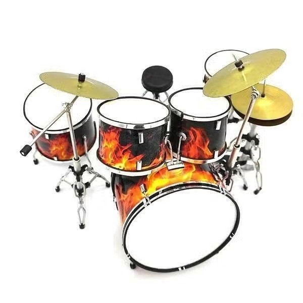 Miniatuur decoratief real flames drumstel, Ophalen of Verzenden, Nieuw