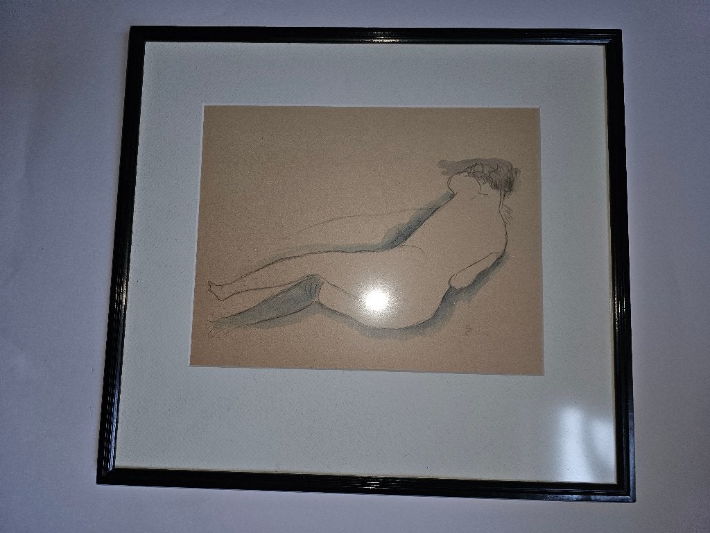 Uniek werk van Jan Sluijters, Ophalen, Gesigneerd, Tekening, Papier