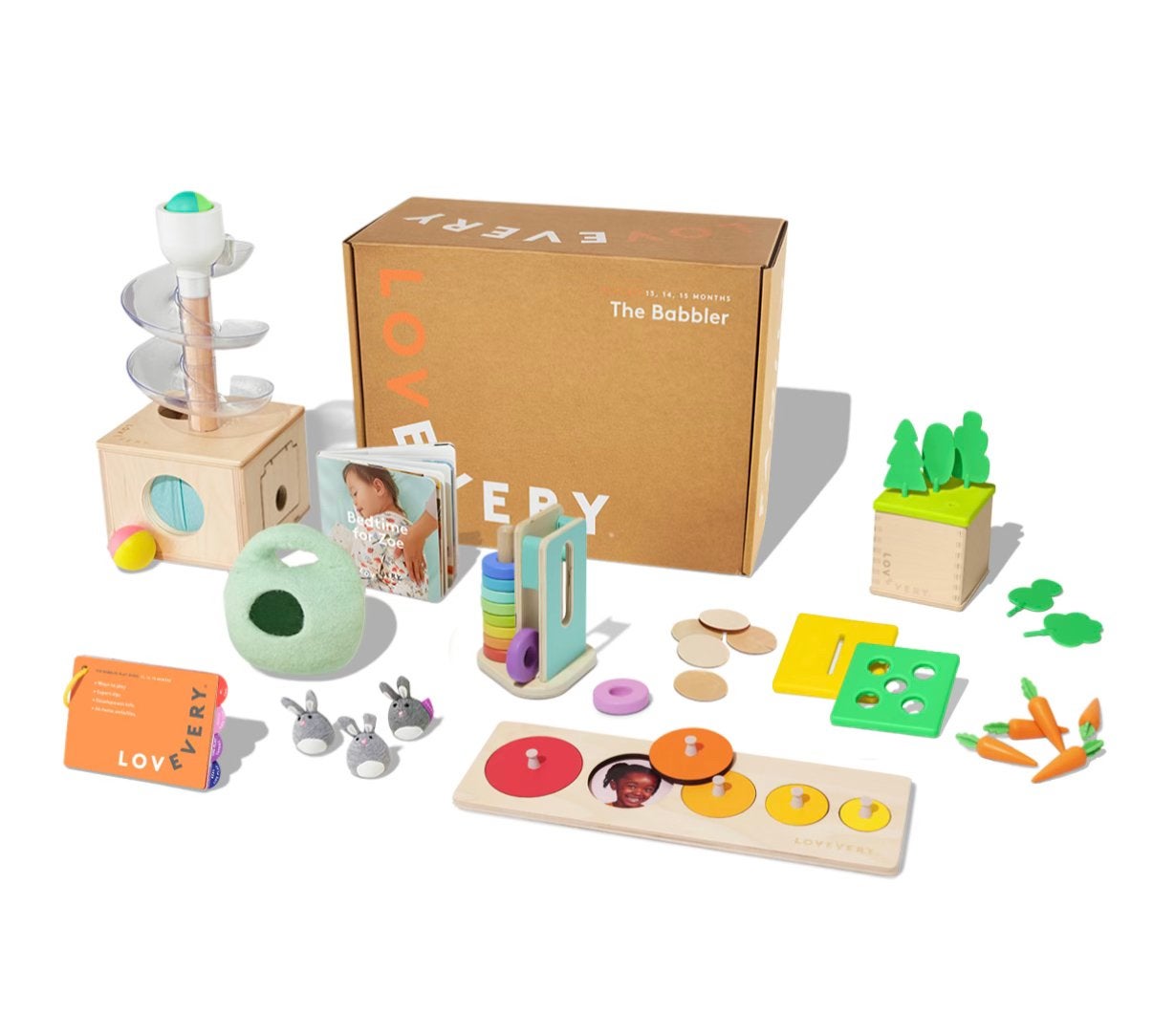 Lovevery speelkit “the babbler” 13,14,15+, Kinderen en Baby's, Ophalen, Zo goed als nieuw