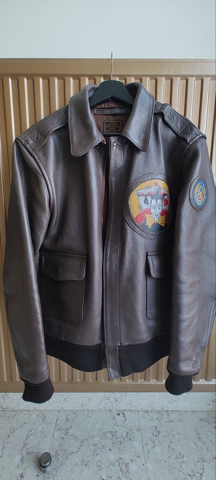 Type A2 bomber jacket, Kleding | Heren, Ophalen, Maat 52/54 (L), Bruin, Gedragen