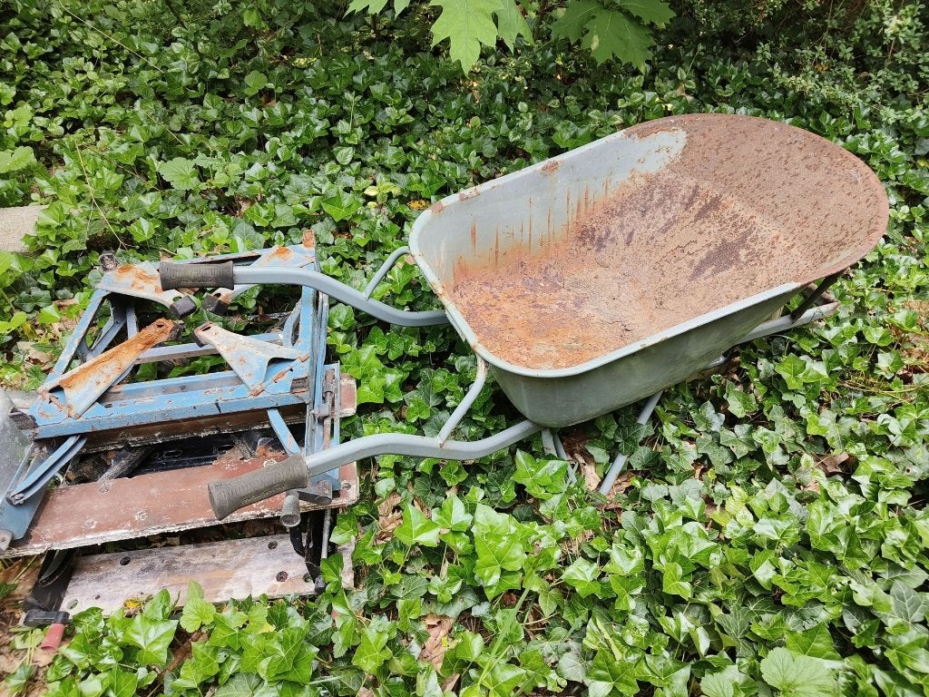 Kruiwagen en 2 workmates Gratis, Doe-het-zelf en Bouw, Ophalen, Gebruikt, Inklapbaar