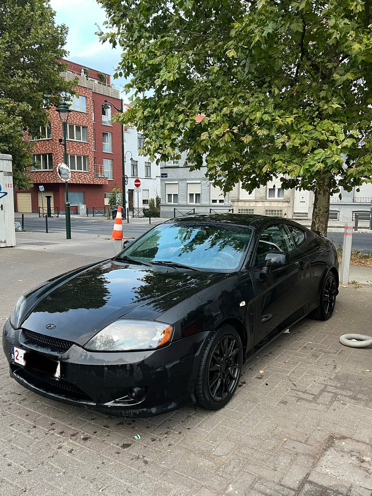 Hyundai coupe 1.6 2006 essense, Autos, Cuir, Achat, Boîte manuelle, Noir