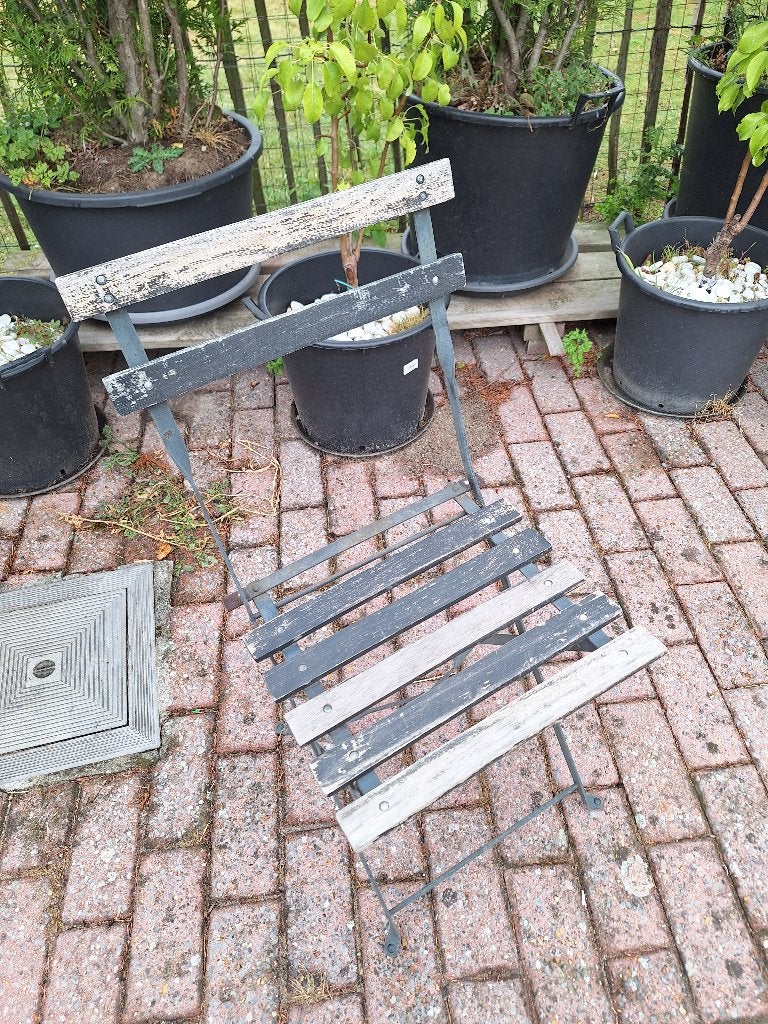 antieke tuinstoelen, Tuin en Terras, Tuinstoelen, Ophalen, Gebruikt, Metaal