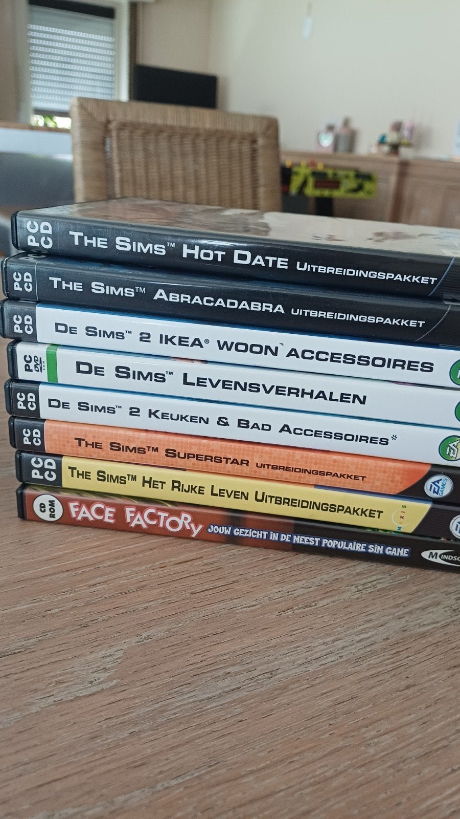 Pakket sims - uitbreidingspakketen, Games en Spelcomputers, Games | Pc, 1 speler, Eén computer, Ophalen of Verzenden, Zo goed als nieuw