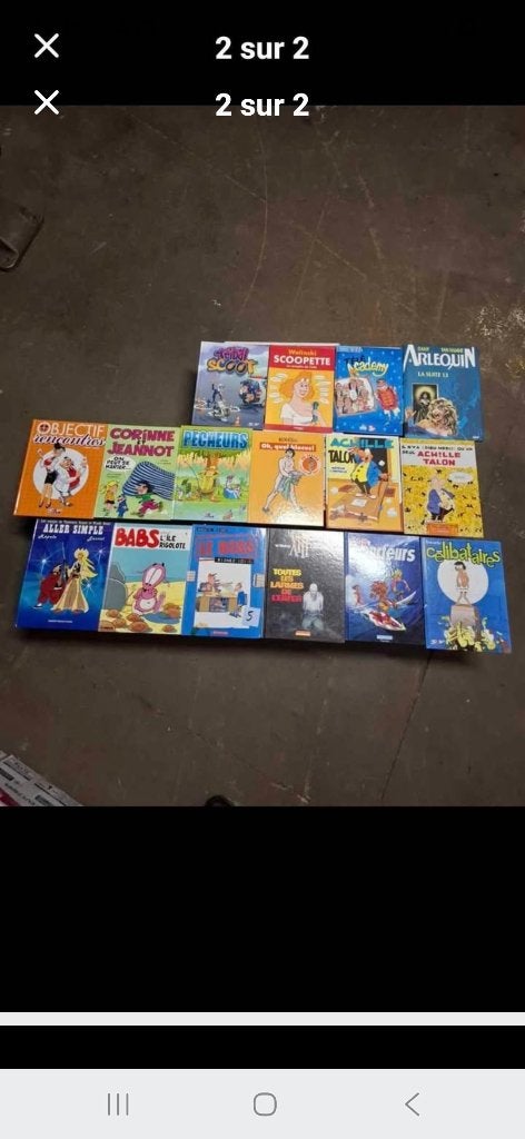 Lot de 500 bandes dessinées, Enlèvement