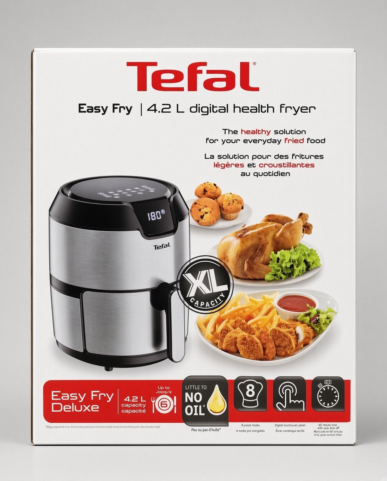 Tefal Easy Fry Deluxe 4,2 L — Nieuw in doos — Airfryer, Elektronische apparatuur, Frituurpannen, Ophalen