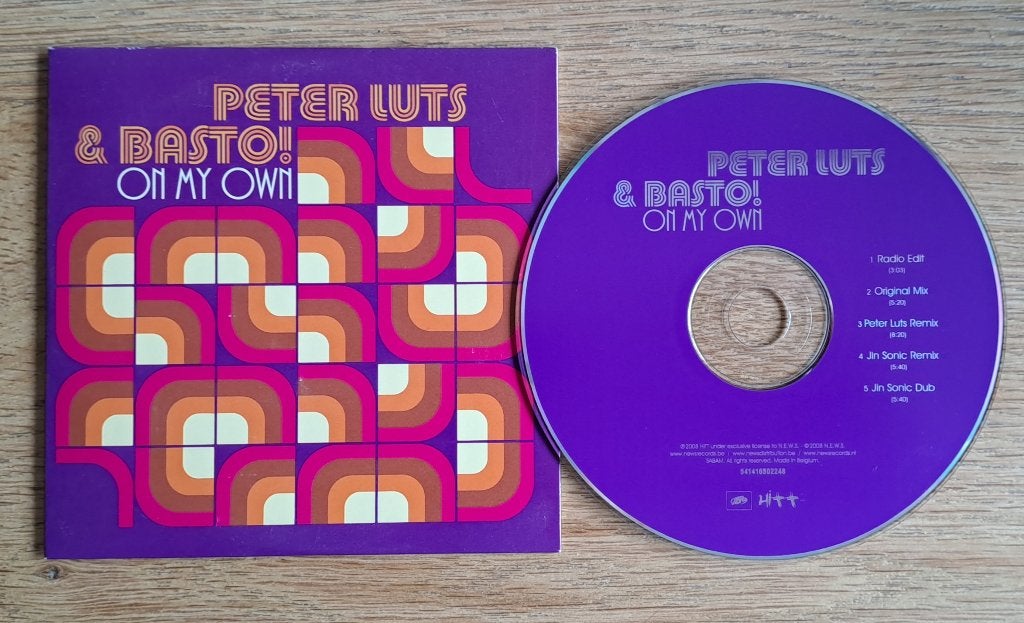 Peter Luts & Basto! - On My Own, Cd's en Dvd's, Cd Singles, Gebruikt, Eerste persing, Ophalen of Verzenden, Dance en House