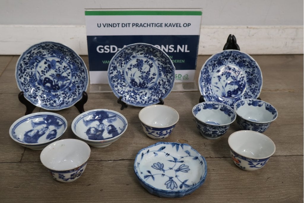 Blauw-wit handgeschilderd Chinees porseleinen servies, Niet ingevuld, Niet ingevuld, Niet ingevuld