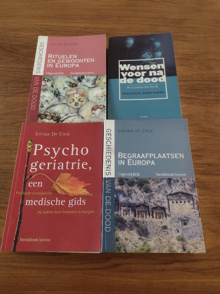 4 boeken psychologie/geriatrie. Prof J De Cock, Ophalen of Verzenden, Zo goed als nieuw, Geesteswetenschap
