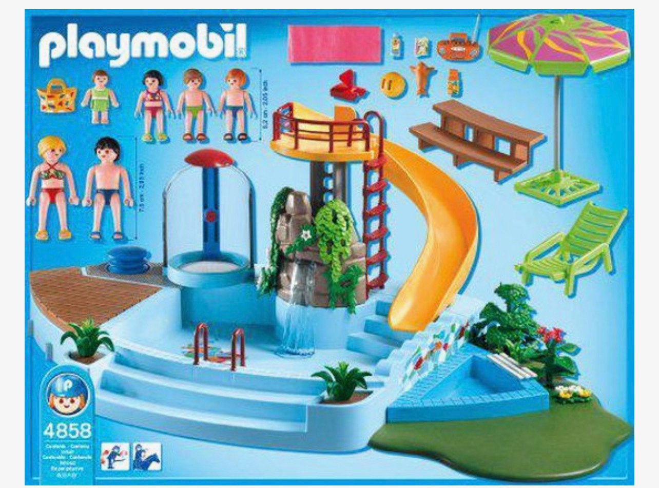 Playmobil piscine 4858, Utilisé, Autres types, Kit complet, Enlèvement