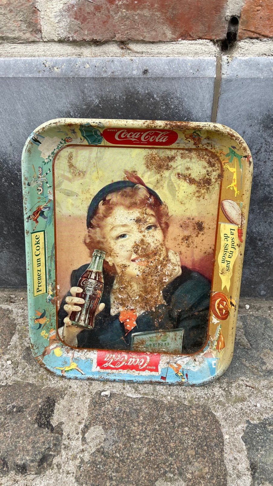 Coca cola dienblad., Ophalen of Verzenden, Gebruikt