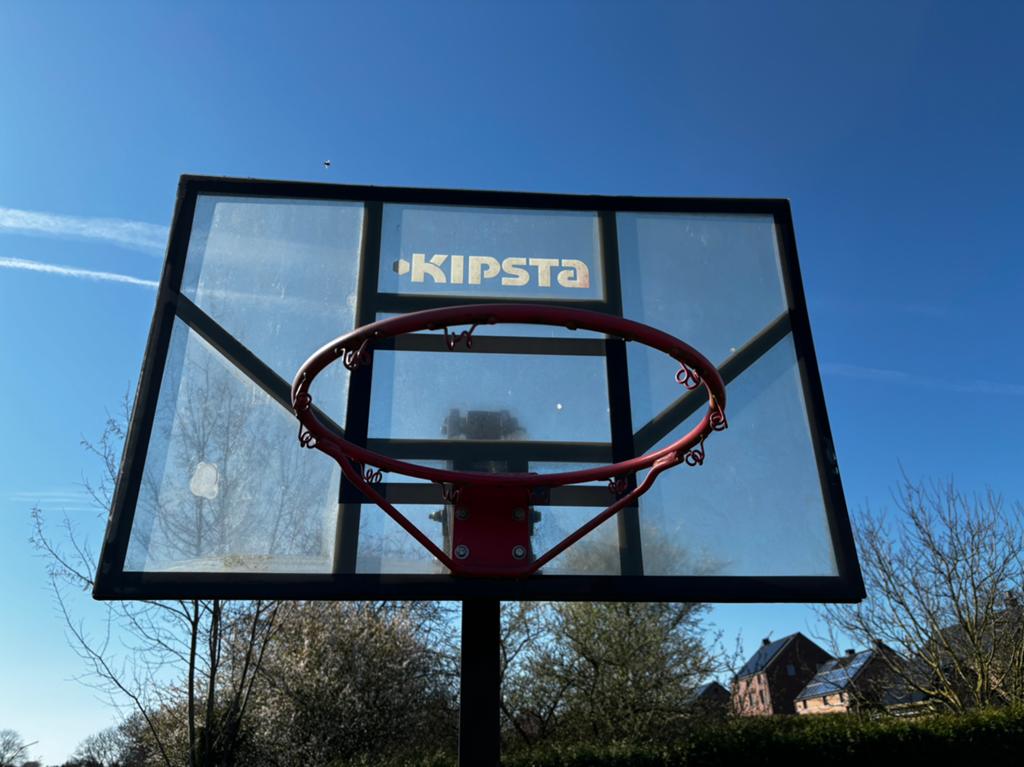 Verstelbare basketbalmand van Decathlon, Sport en Fitness, Ophalen, Gebruikt, Ring, Bord of Paal