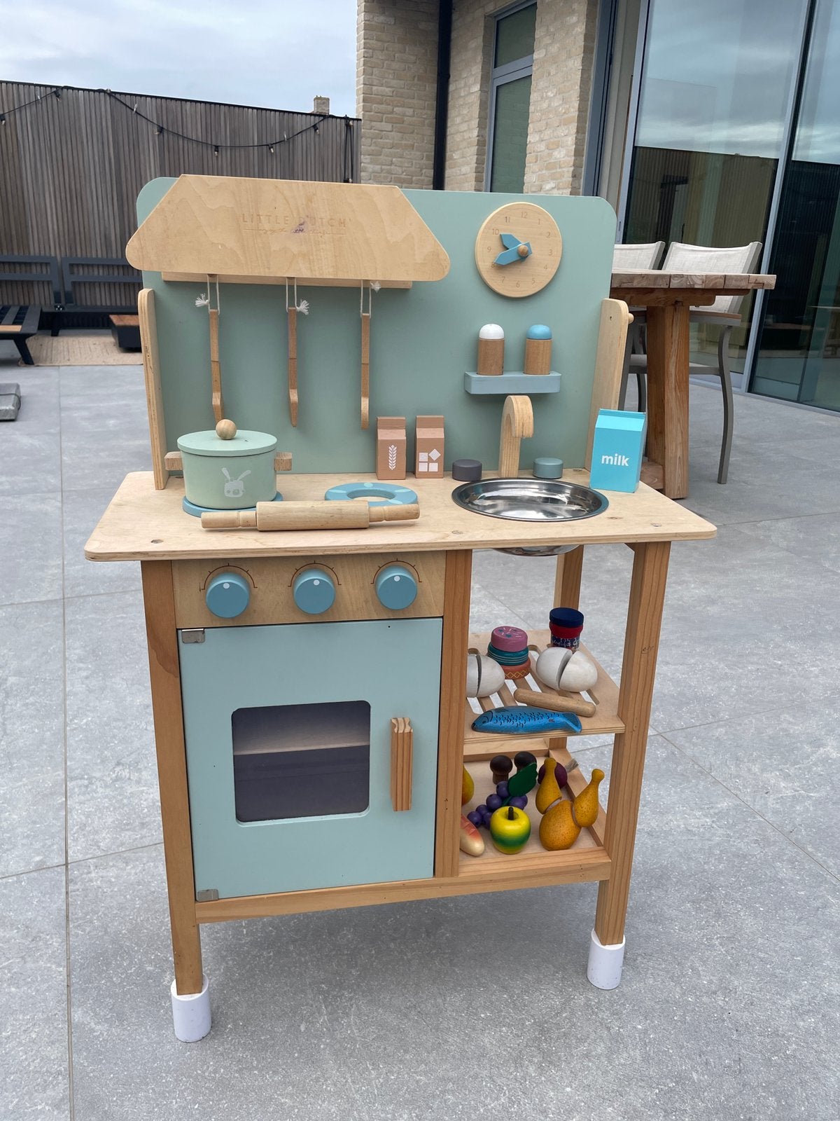 Keukentje little dutch met accesoires in hout, Kinderen en Baby's, Ophalen, Gebruikt, Hout