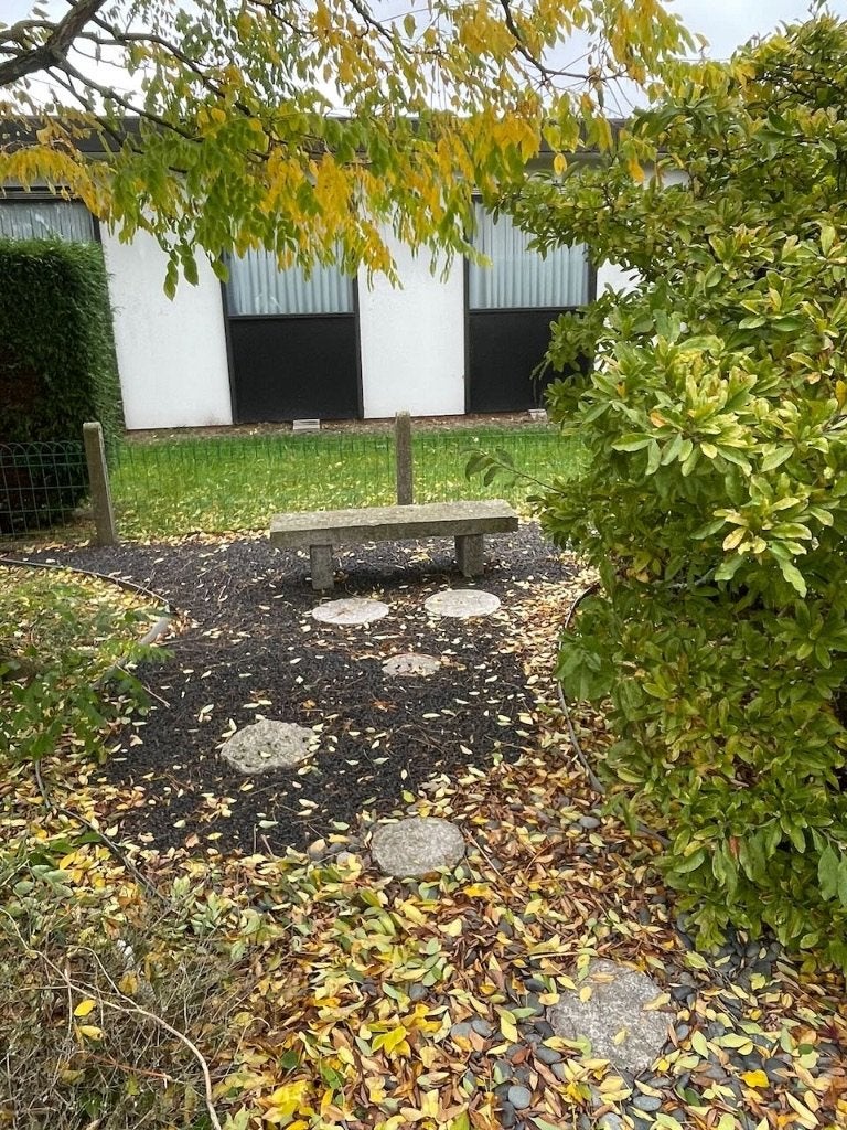 Japanse tuin – Authentieke granieten zitbank – 120-40 cm, Jardin & Terrasse, Enlèvement, Utilisé, Autres matériaux