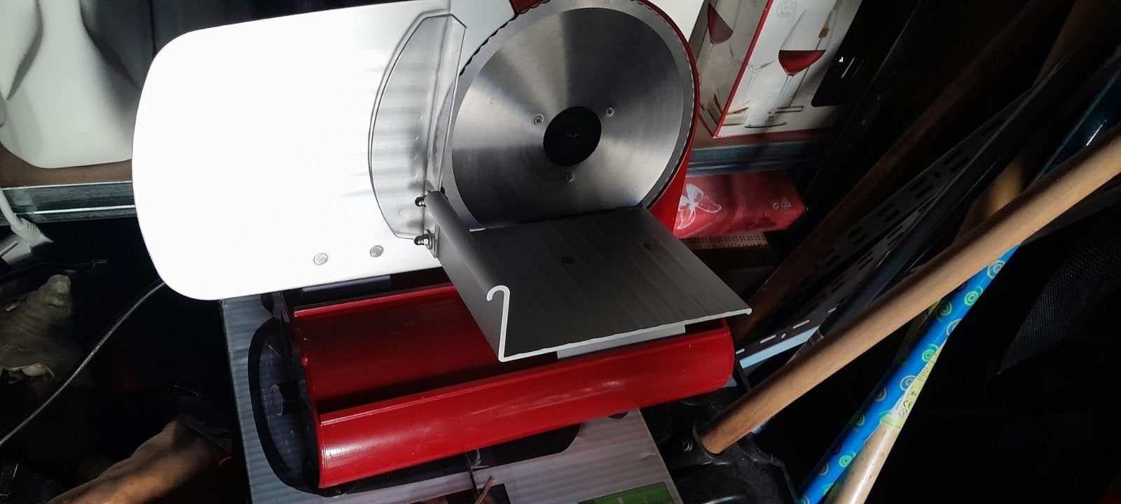 Snijmachine voor zowel vlees als brood, Ophalen