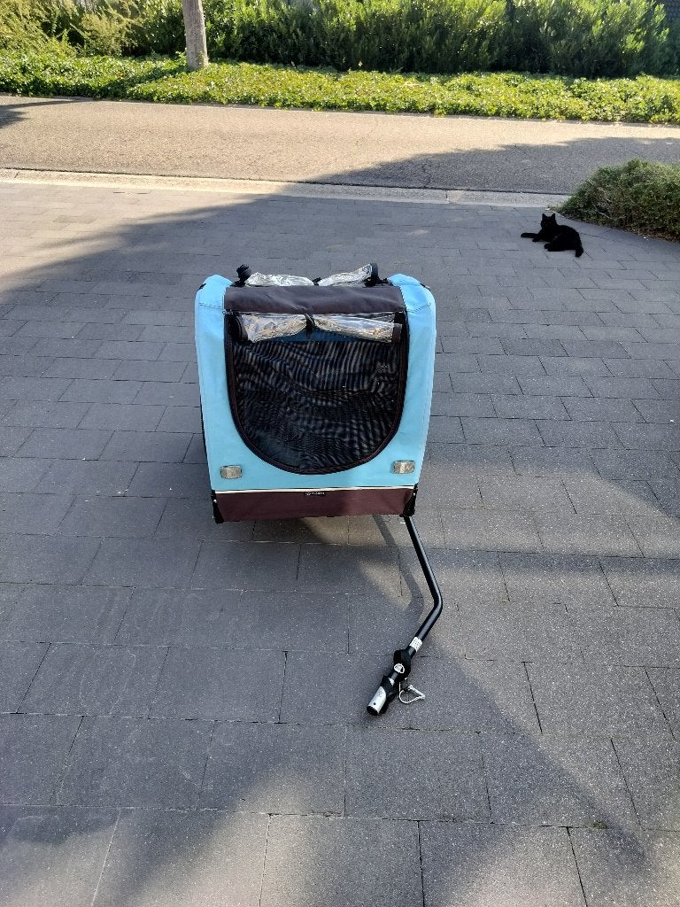 Honden fietskar, Fietsen en Brommers, Fietsaccessoires | Aanhangwagens en Karren, Ophalen, Gebruikt, Hondenkar