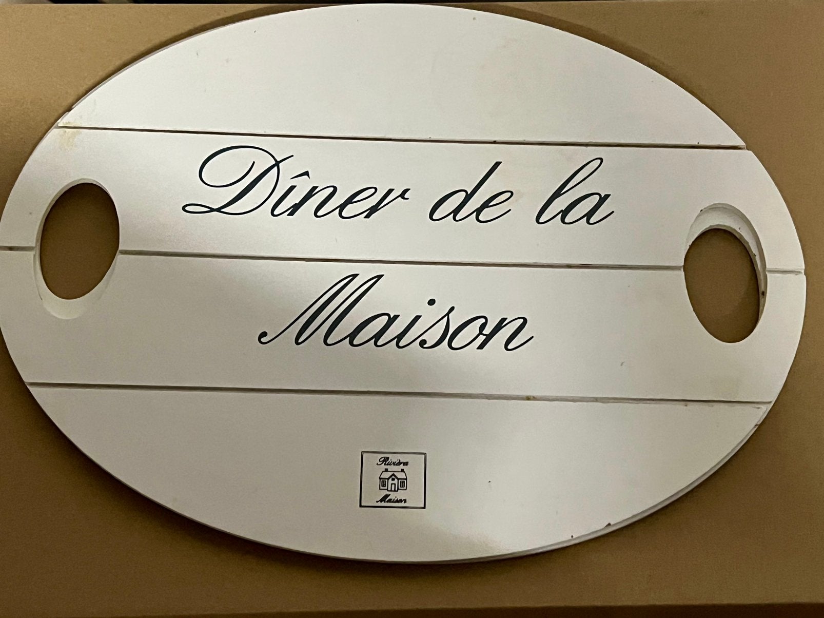 2 houten placemats Maison du Monde, Ophalen, Zo goed als nieuw, Overige typen