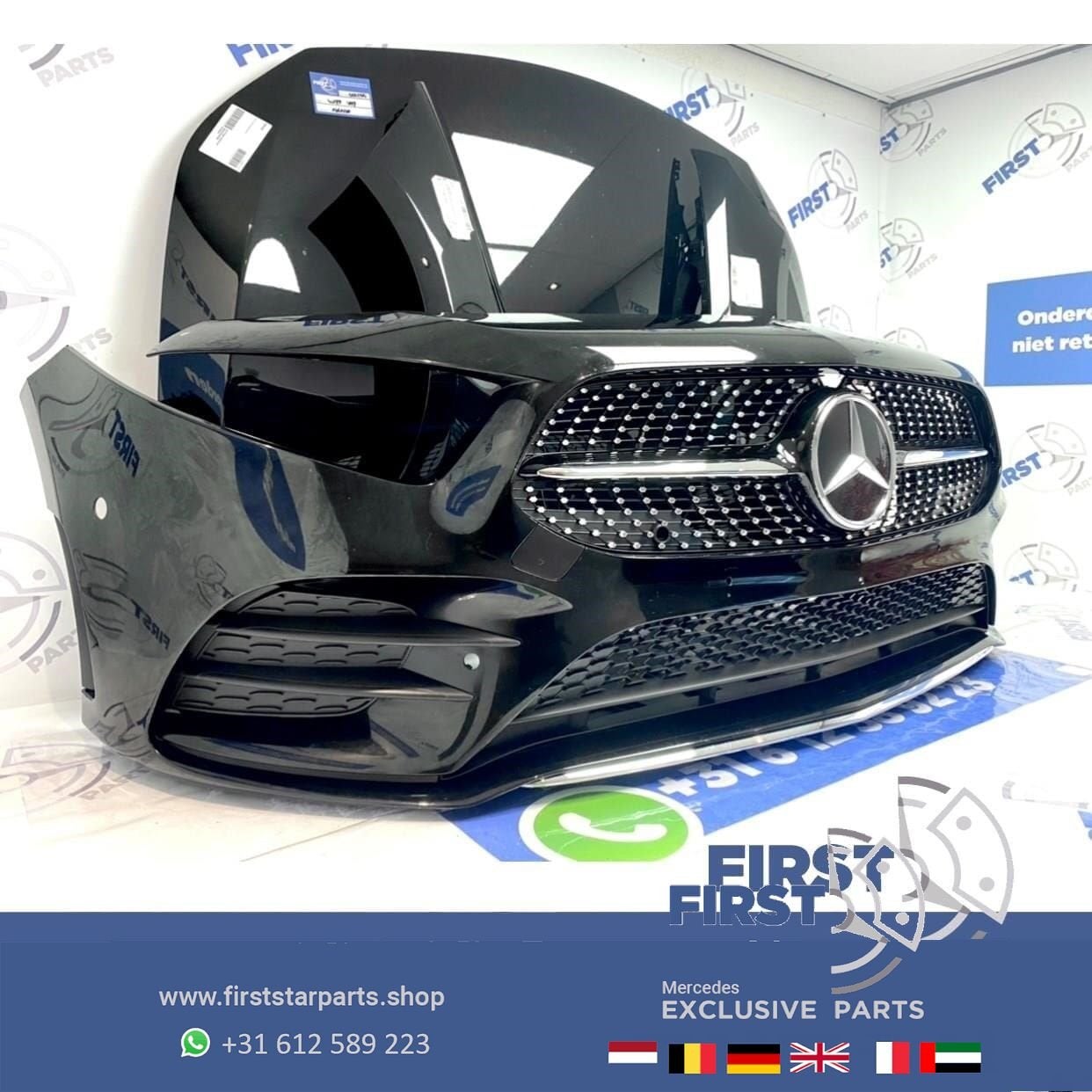 W177 V177 GT (A35) AMG LINE VOORKOP KOSMOS ZWART Mercedes A, Gebruikt, -, Voor, Ophalen of Verzenden