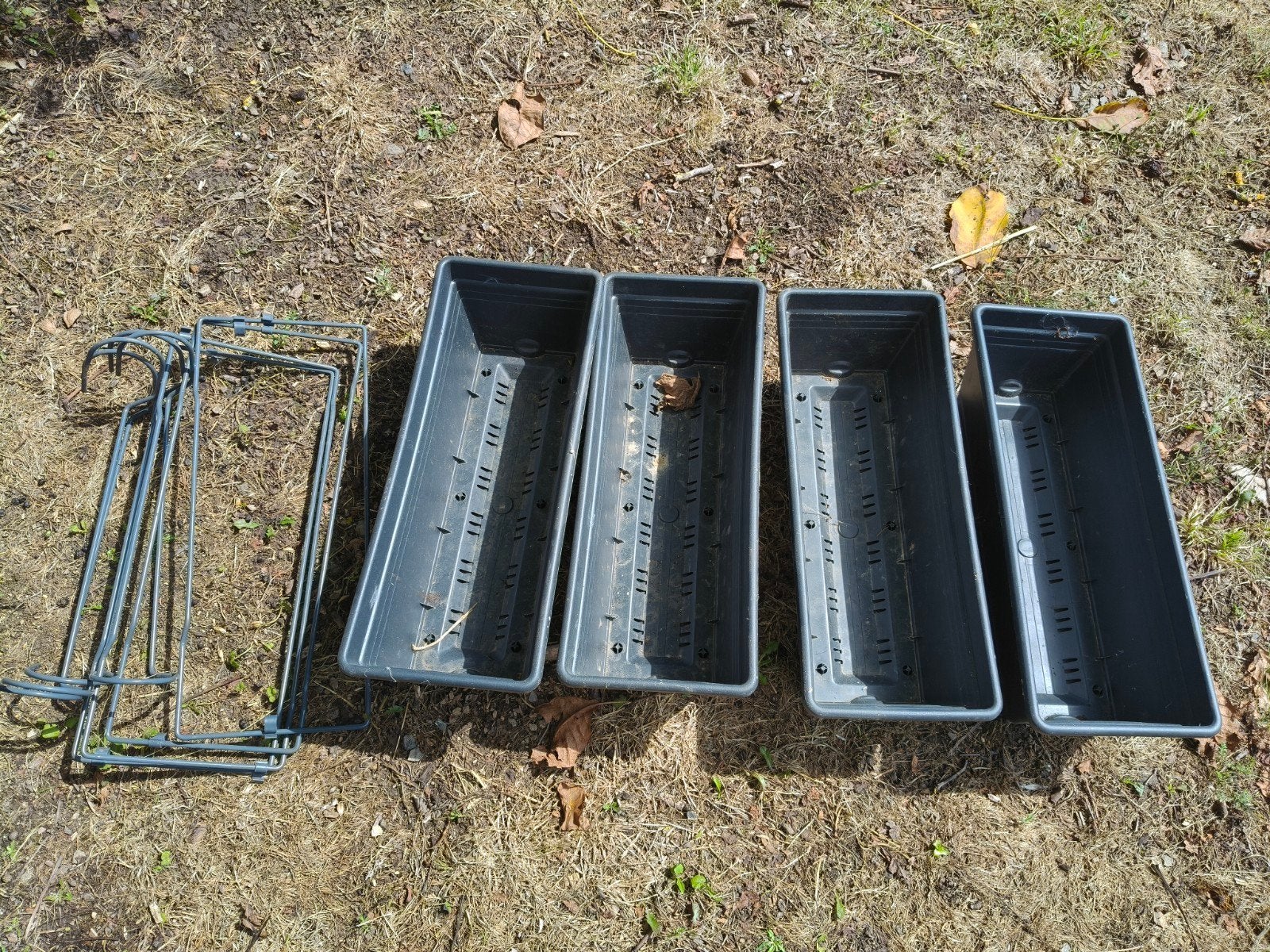 Lot de quatre jardinières, Tuin en Terras, Bloembakken en Plantenbakken, Ophalen of Verzenden