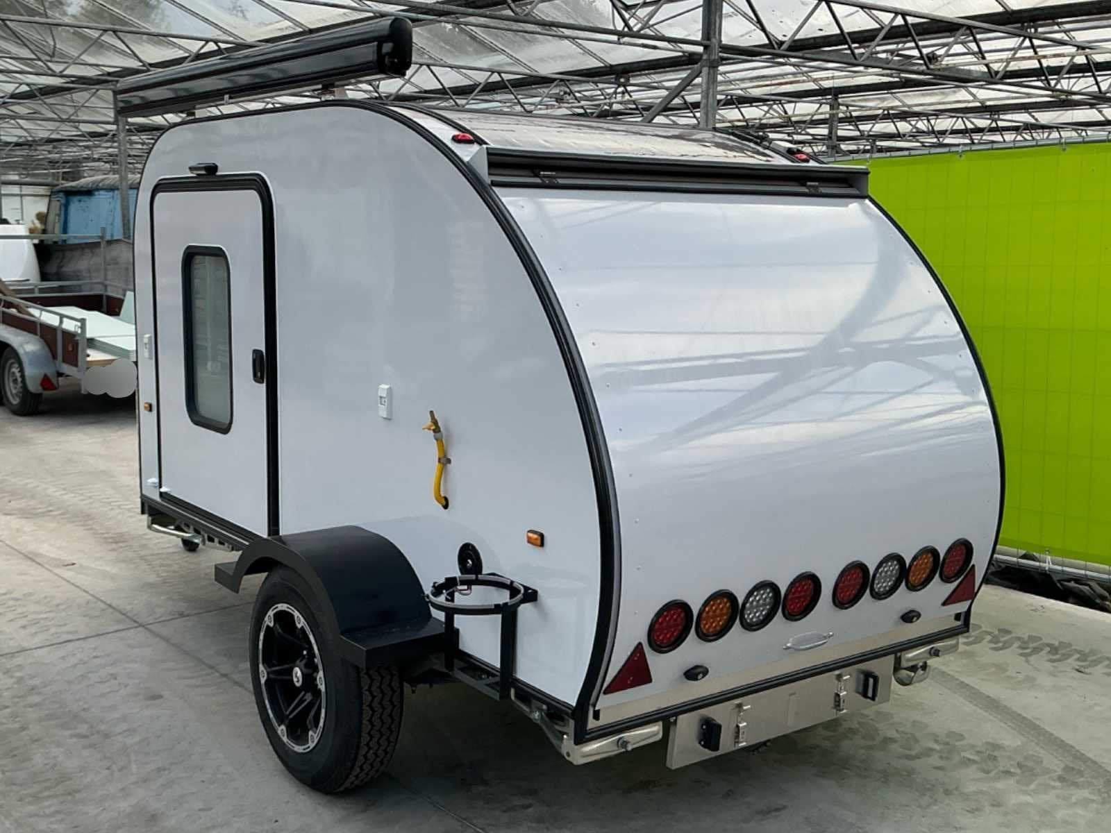 Montiq Travel RV-290 Mini Teardrop Caravan, Gebruikt, 630 kg, Overige brandstoffen, Bedrijf