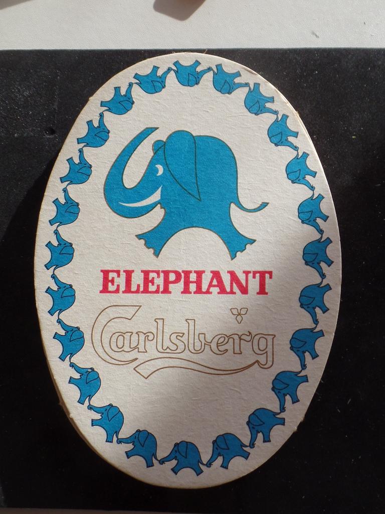 bierviltjes van Elephant / Carlsberg, Collections, Enlèvement, Neuf, Sous-bock