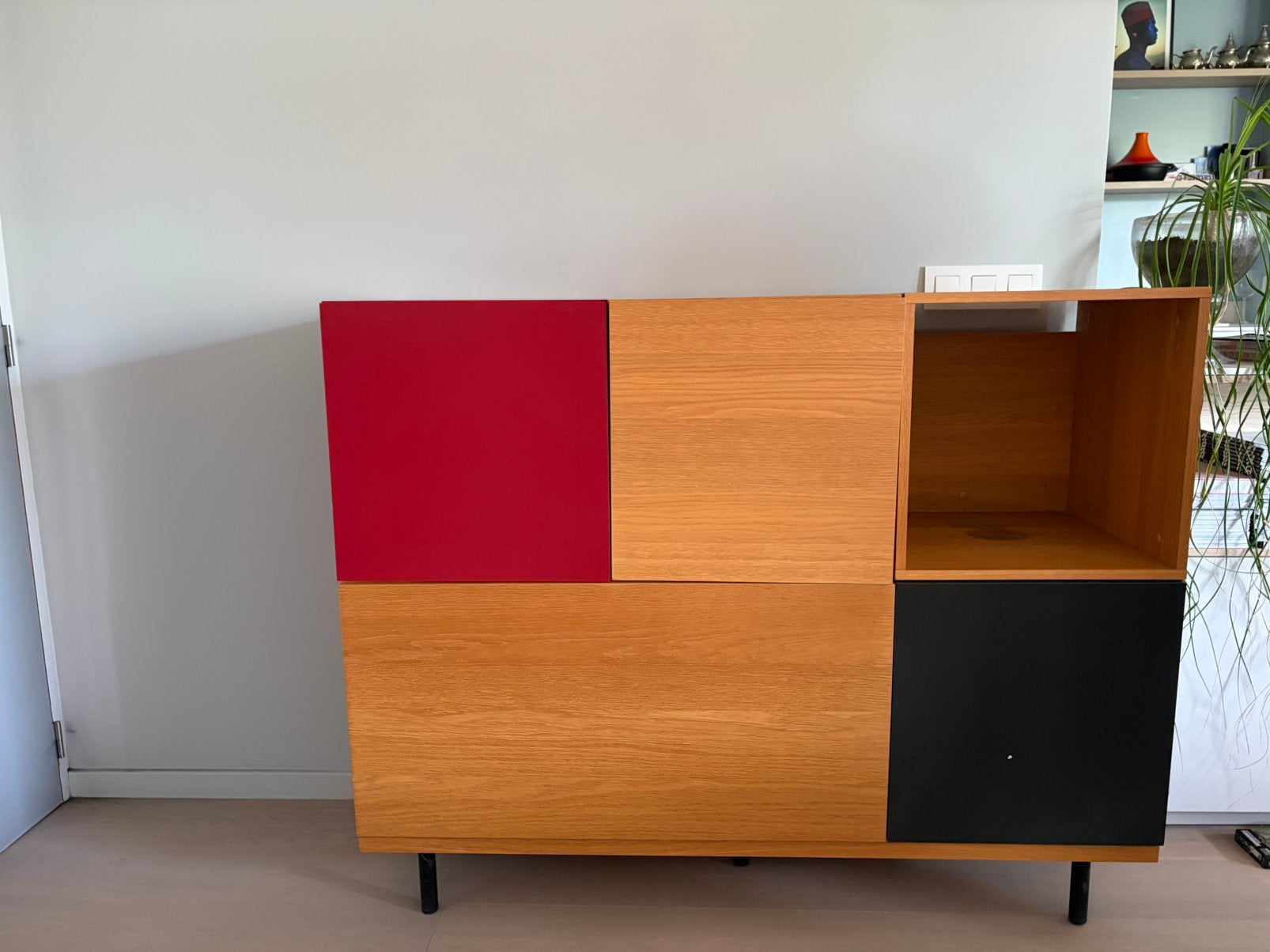 Habitat Bocksay designkast te koop, Huis en Inrichting, Kasten | Dressoirs, Ophalen, Gebruikt, Eikenhout, Design