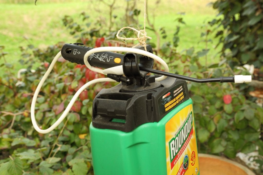 Drukspuit van Roundup - 5 liter - Druksproeier, Tuin en Terras, Bestrijdingsmiddelen, Ophalen, Zo goed als nieuw, Onkruidbestrijding
