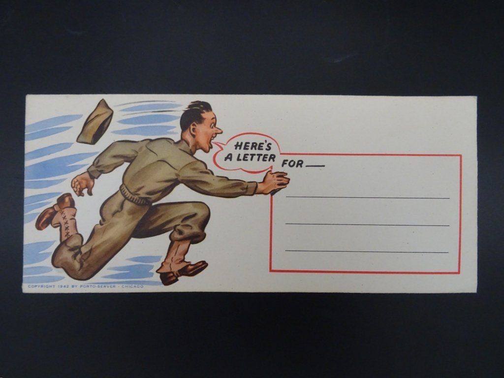 Amerikaanse humoristische enveloppe wo2 (2), Ophalen of Verzenden, Overige soorten, Overige typen