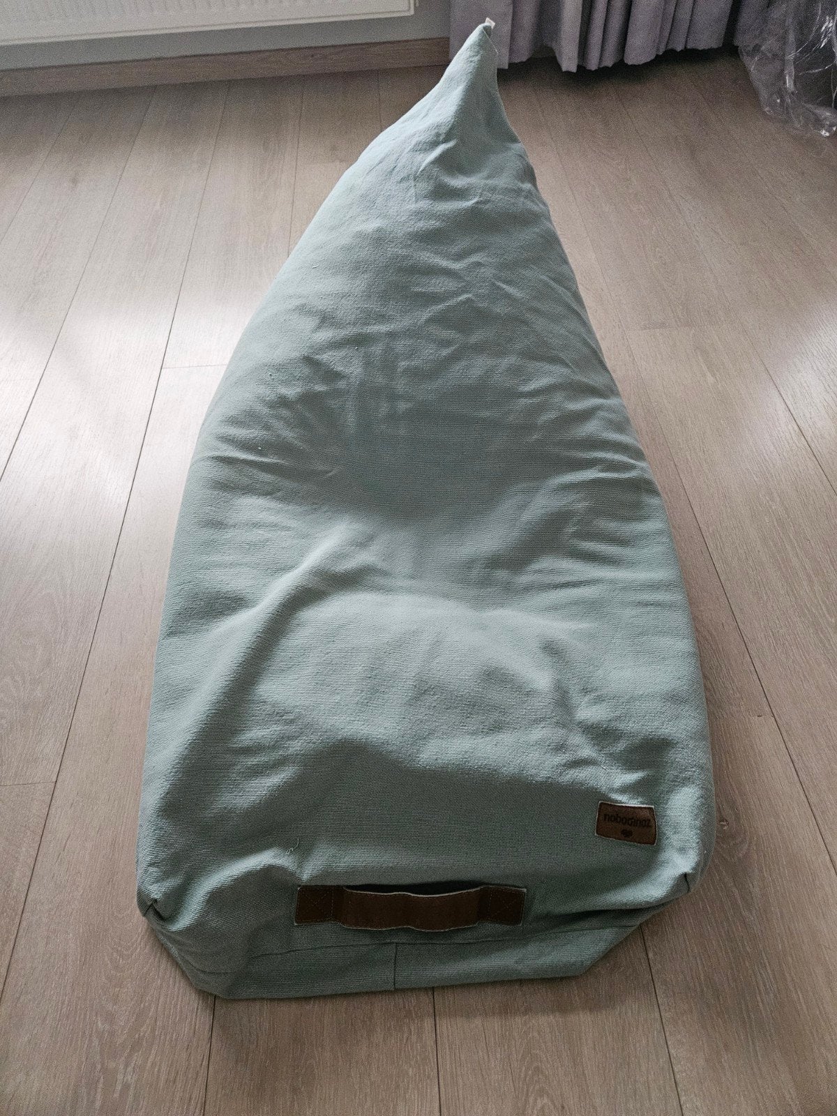 zitzak, Enlèvement, Utilisé, Vert, Pouf