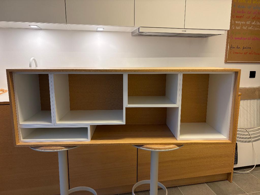 Etagère design light oak, Moins de 100 cm, Comme neuf, Enlèvement, Moins de 50 cm