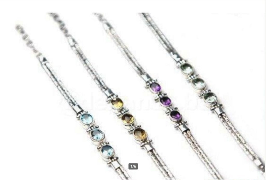 Zilveren armbanden en hangers op=op, Handtassen en Accessoires, Armbanden, Ophalen, Nieuw, Met edelsteen, Zilver