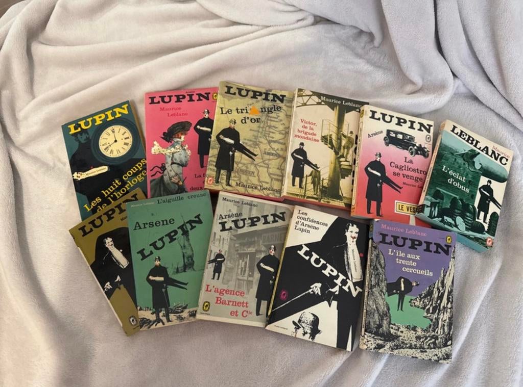 Lot livres arsene lupin vintage, Enlèvement ou Envoi, Comme neuf