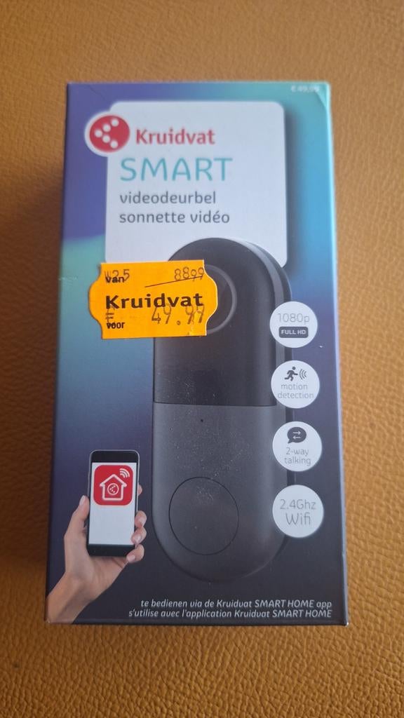 Videodeurbel- kruidvat, Ophalen, Compatibel met smartphone, Nieuw, Draadloos