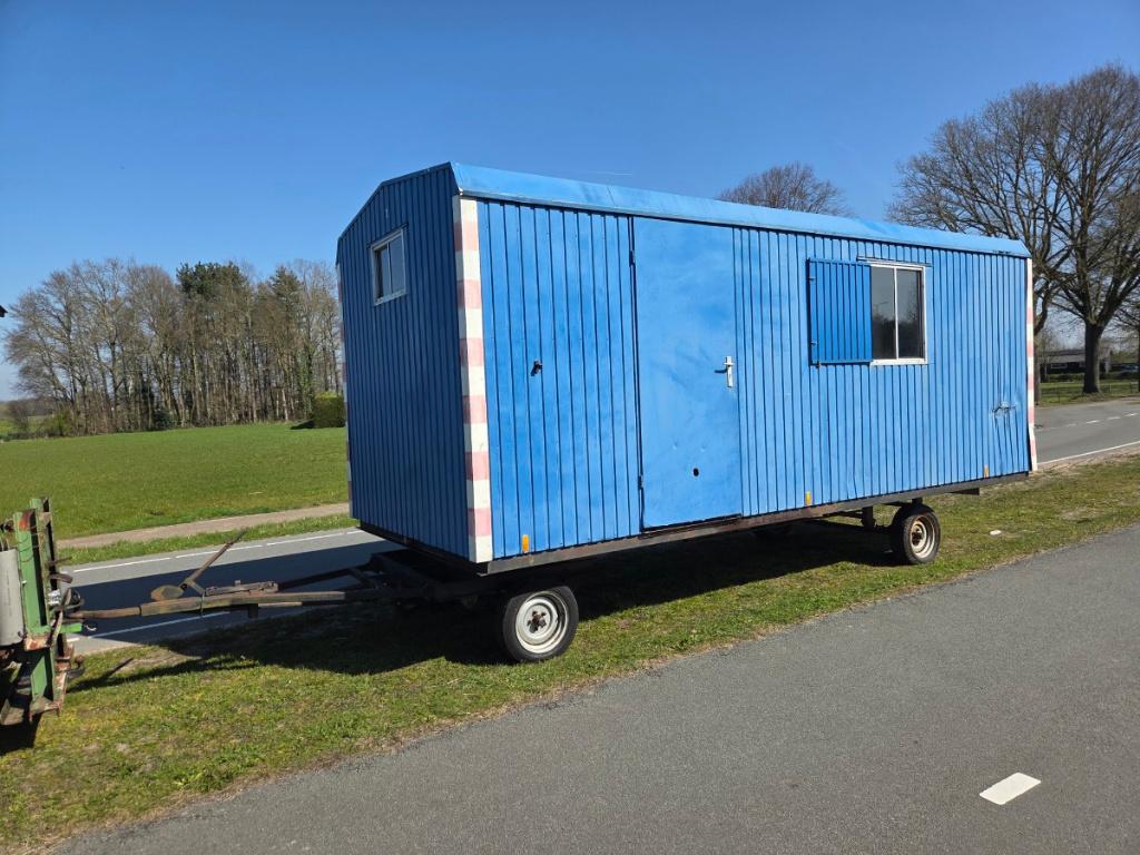 Warsco werfwagen 6mx2.4m schafkeet schaftwagen pipowagen, Ophalen, Gebruikt